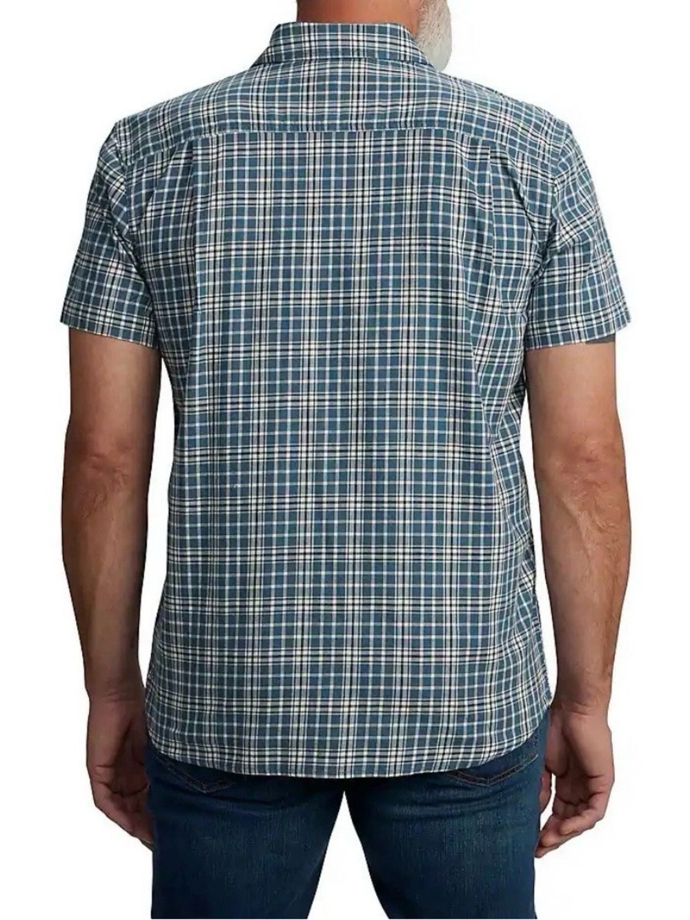 Carhartt Rugged Flex Blue Plaid Relaxed Fit Button Shirt Size L - Picture 2 of 7